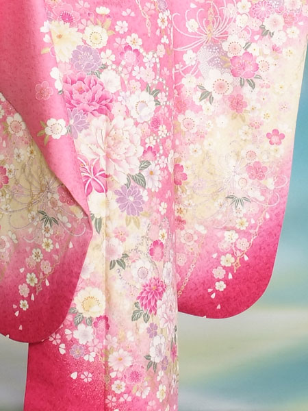 振袖21-120　ピンク/花柄・花