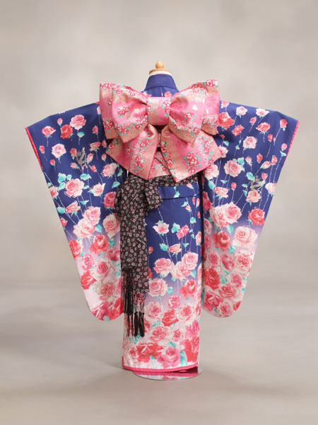 七五三7歳7-37　紫/薔薇　メゾピアノ