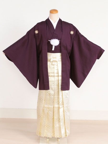 ジュニア袴男010　濃い紫