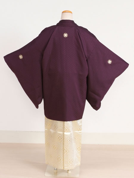 ジュニア袴男010　濃い紫