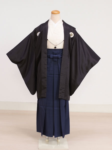 ジュニア袴男016　黒|紺/紋　kukka boy