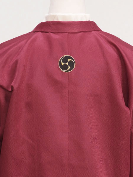 ジュニア袴男017　赤|黒/紋　kukka boy