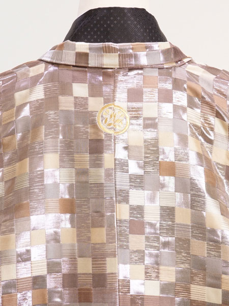 ジュニア袴男003　金/格子