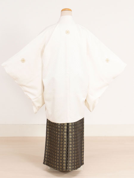 ジュニア袴男008　オフホワイト