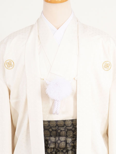 ジュニア袴男008　オフホワイト